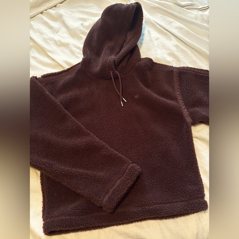 Adidas Brown Fleece Hoodie
